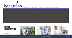 Desktop Screenshot of beautyspa.de